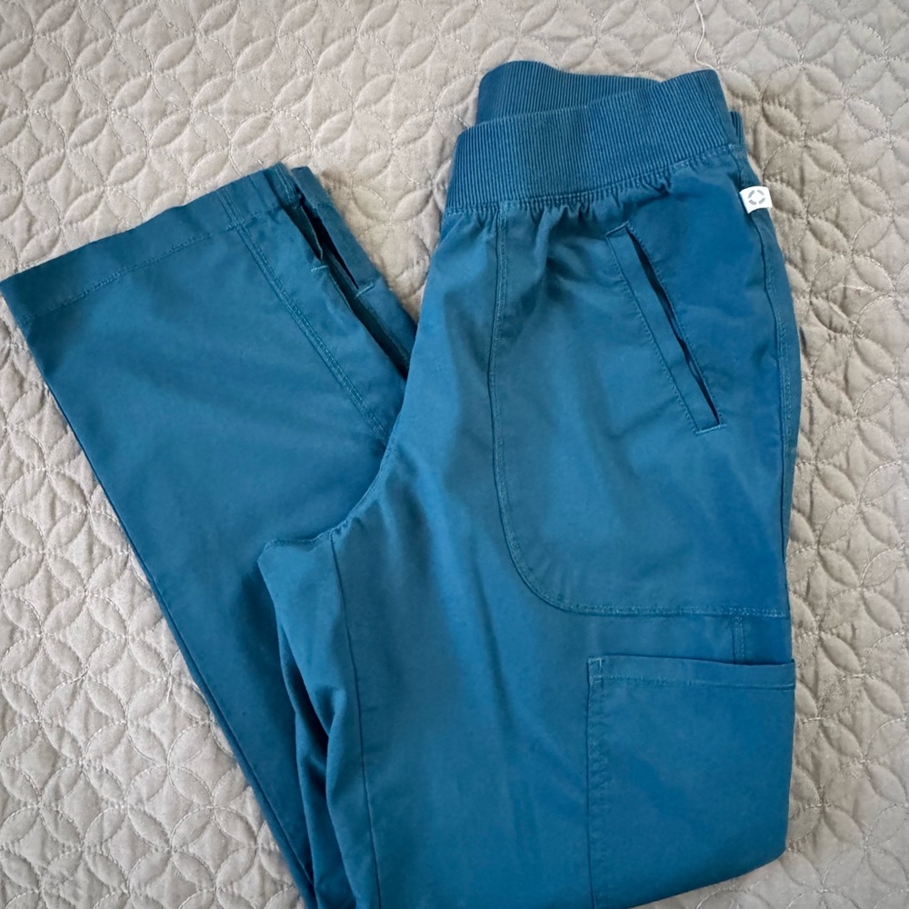Caribbean Blue Scrub Pants